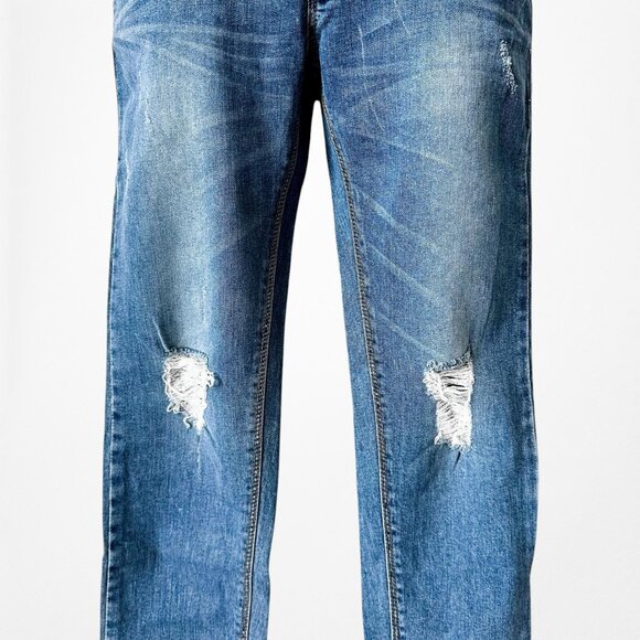 X Jeans Style Ripped Knee Distressed Mid Rise Skinny Denim Jeans Size XXS/XS - Picture 5 of 8